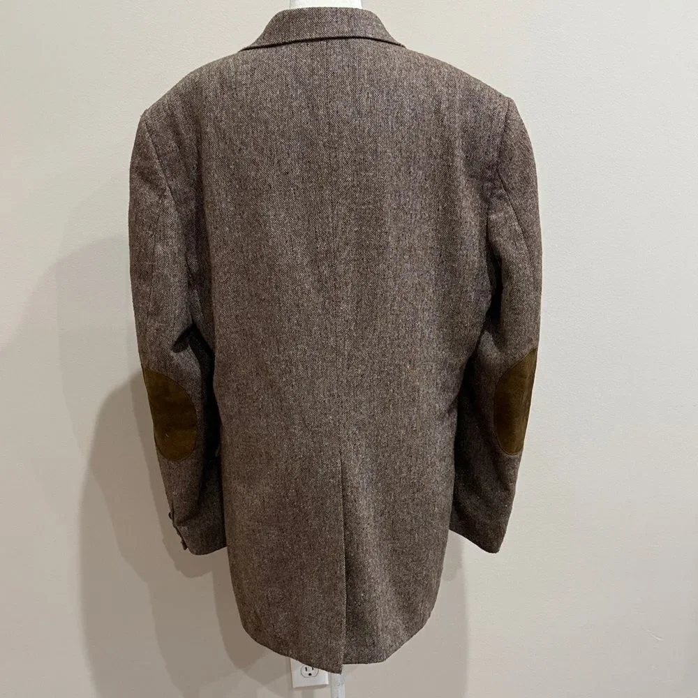 Haggar Vintage Classic Brown Men's Blazer Size Large